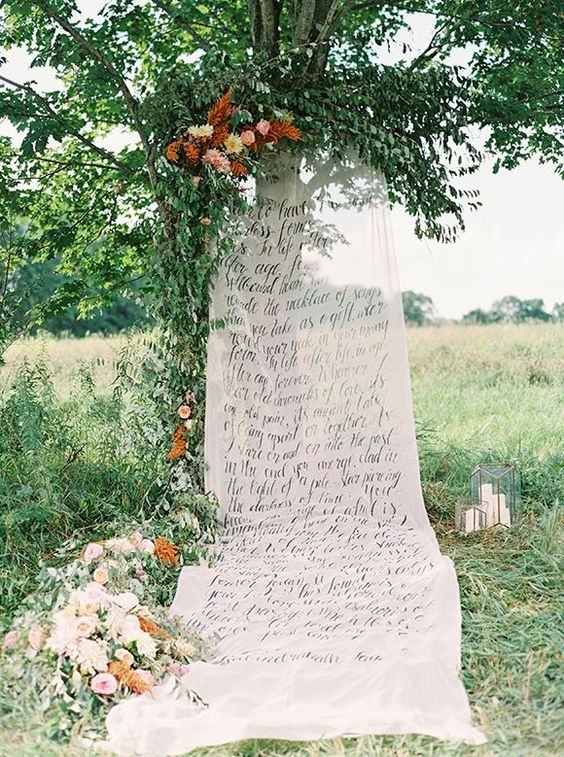 Calligraphy Aisle Runner